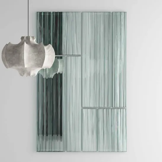 Specchio con superficie riflettente relegata sotto uno strato vetroso Vu di Tonelli