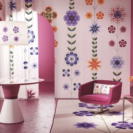 Carta da parati Suite Flowerpower di Momenti Casa