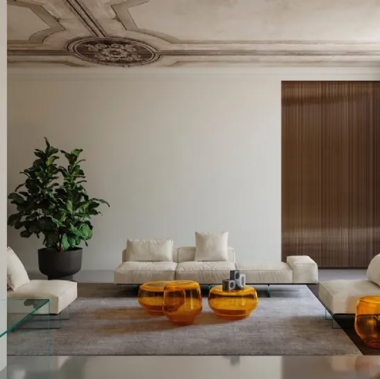 Tavolino in vetro soffiato Oasis di Tonelli