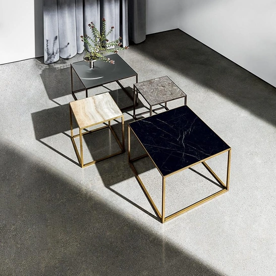 Tavolini Quadro in ceramica di Sovet