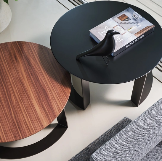 Tavolino Otto Coffee effetto legno o laccato di Twils