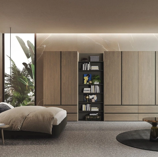 Armadio Basic Rovere con ante battenti di Morassutti