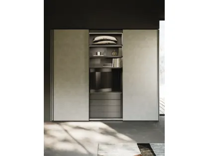 Armadio ad anta scorrevole in laminato Flat di GF Interiors