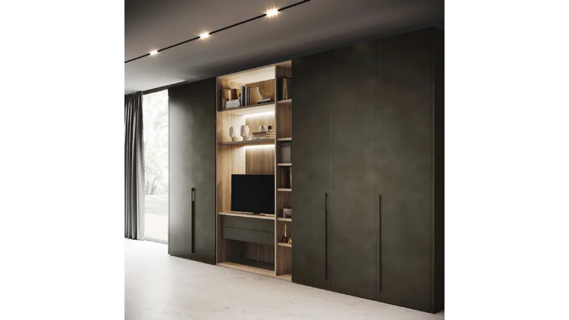 Armadio Flat in laccato Metallico di GF Interiors