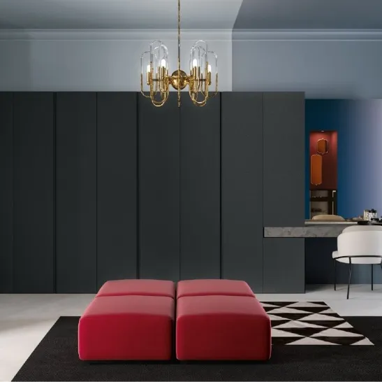 Armadio ad angolo laccato opaco Full Groove di GF Interiors