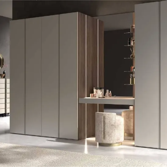 Armadio ad anta battente laccato opaco Groove di GF Interiors
