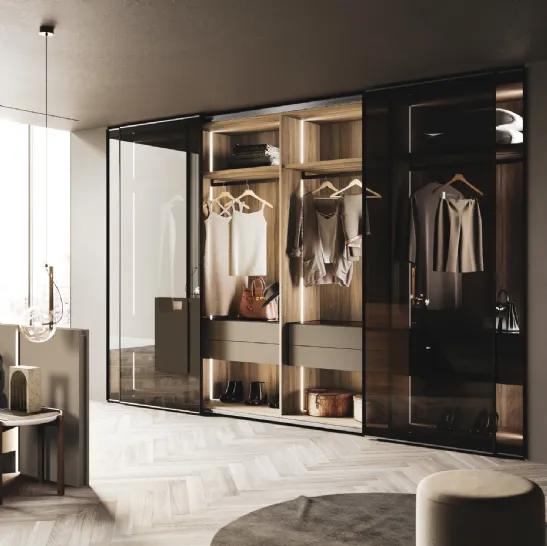 Armadio ad anta scorrevole in vetro Naima di GF Interiors
