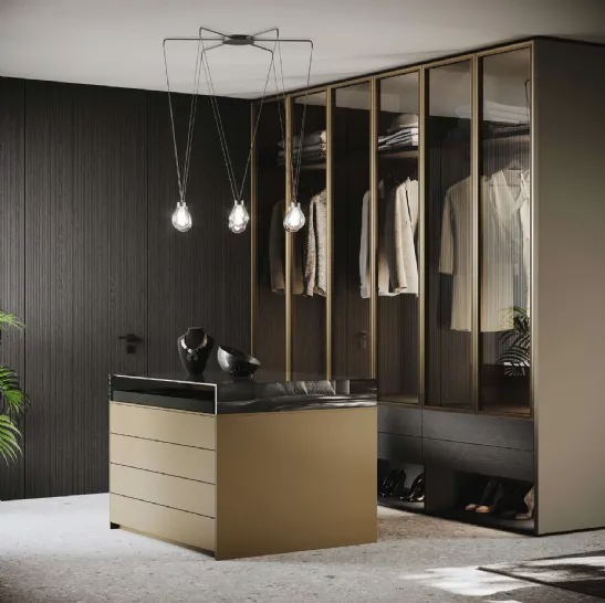 Armadio con ante battenti in vetro Shadow Box di GF Interiors
