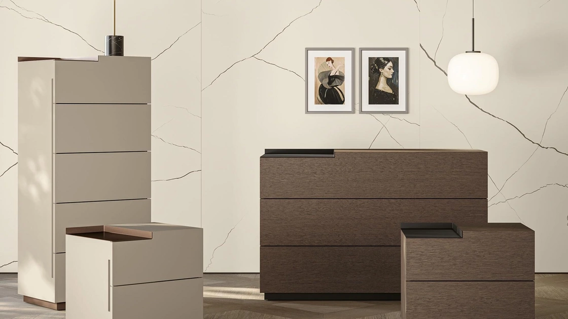 Gruppo Notte City in legno o laccato opaco di Morassutti