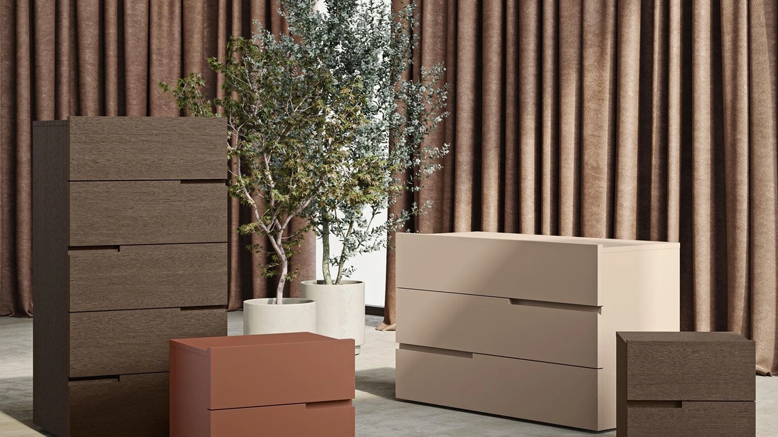 Gruppo Notte Fred in laccato o legno di Morassutti