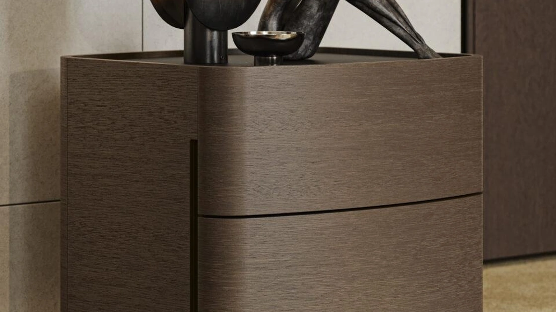 Comodino Oliver in rovere di Morassutti