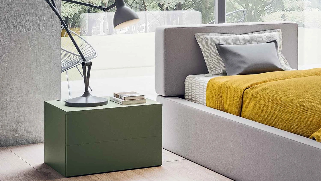 Comodino Start Laccato opaco di Clever
