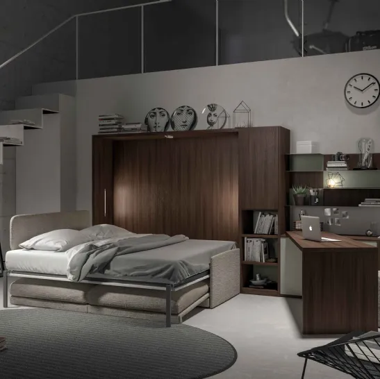 Letto a scomparsa Block System Comp 266 di Tumidei