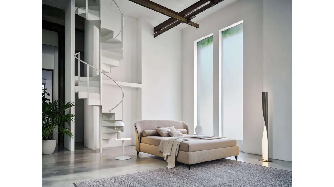 Letto in tessuto con testiera Carnaby di Twils