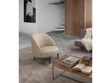 Poltroncina in pelle Skid di Musa Italia