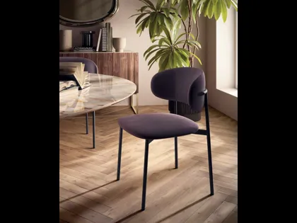 Sedia in nappa Cleo de Di Lazzaro