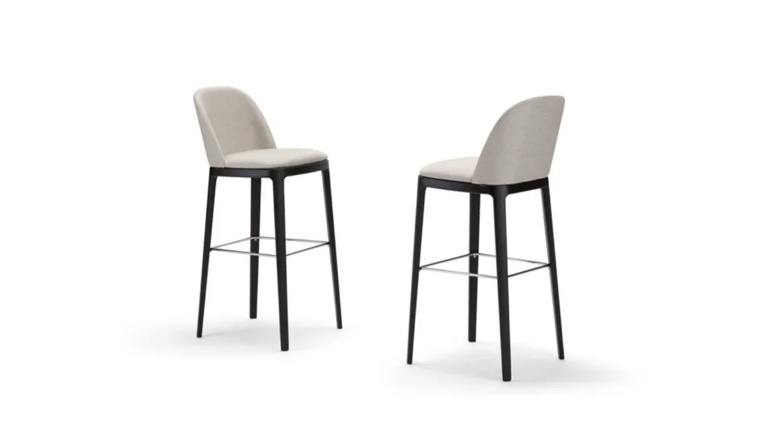 Sgabello Grace Stool in tessuto di Pacini e Cappellini