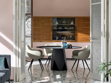Tavolo Deod con top in vetro di Sovet