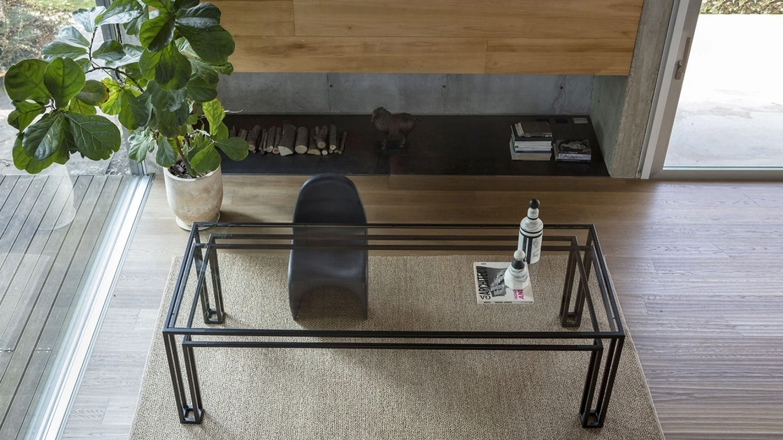 Tavolo in cristallo Hotline di Mogg