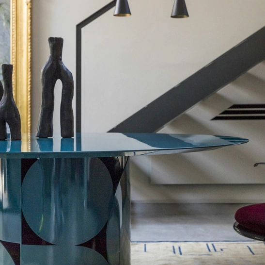 Tavolo rotondo Shape Laccato di Mogg