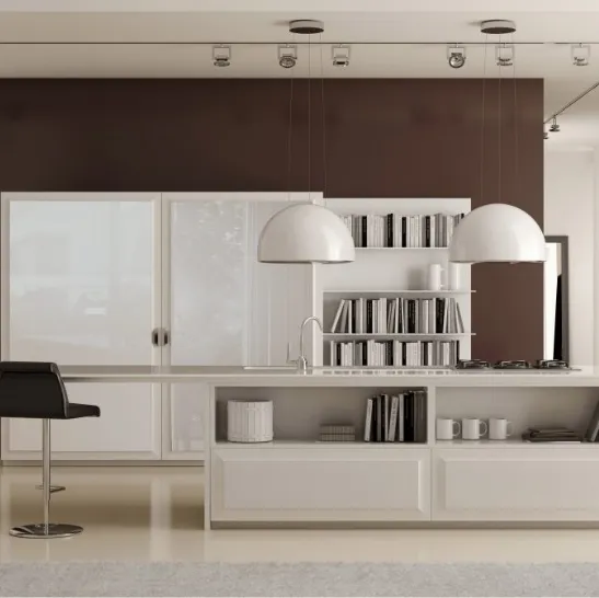 Cucina Classica con isola Diamond 06 di Scic