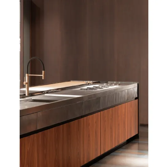 Cucina Design Pompei in Palissandro di Scic