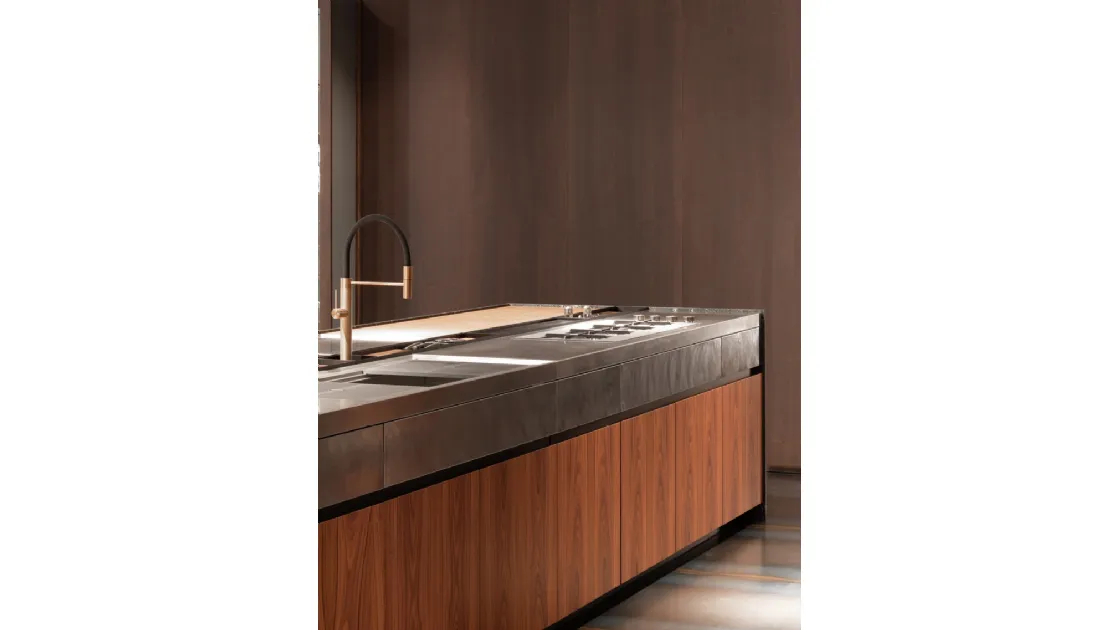 Cucina Design Pompei in Palissandro di Scic