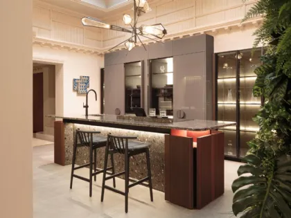 Cucina Moderna con isola 1935 di Scic