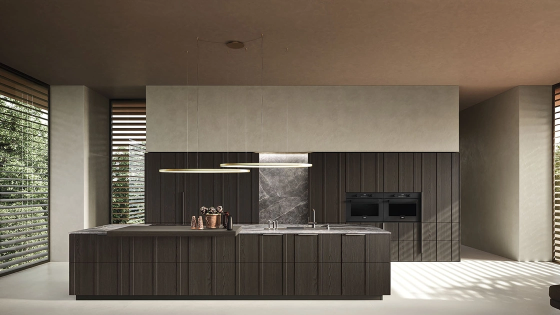 Cucina Moderna con isola Maggiorana 01 di Valdesign