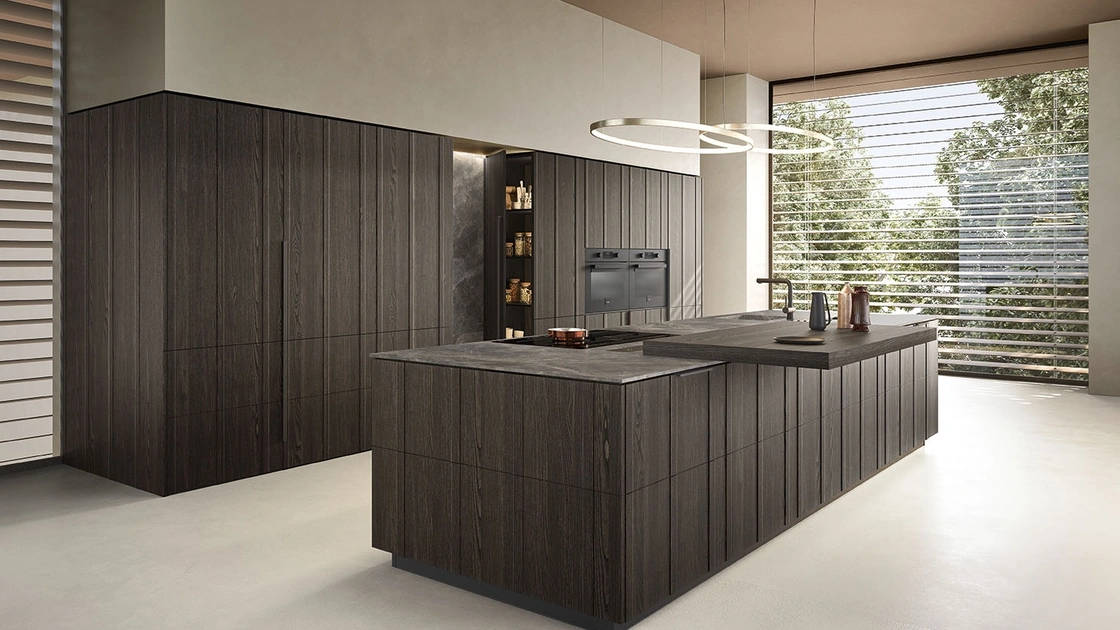 Cucina Moderna con isola Maggiorana 01 di Valdesign