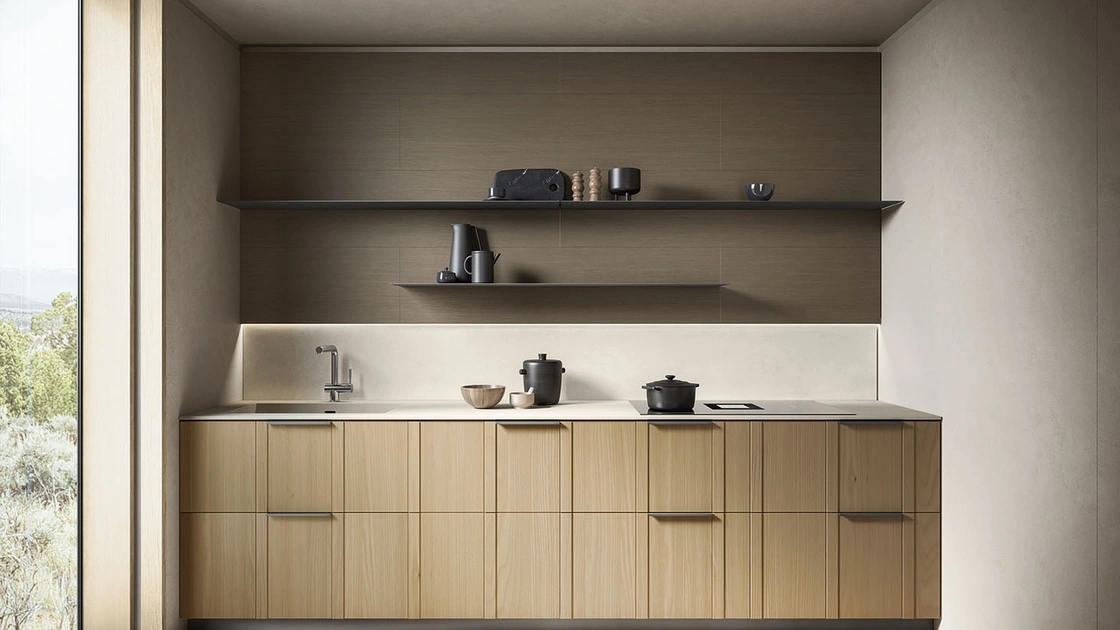 Cucina Moderna lineare Maggiorana 02 di Valdesign