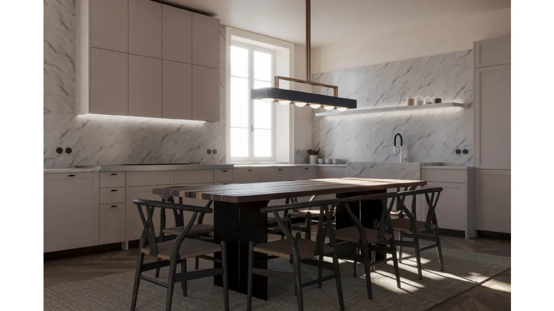 Cucina Moderna Quadra Angolare di Scic
