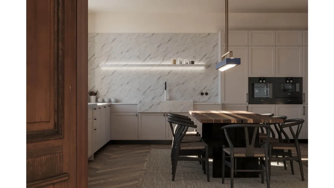 Cucina Moderna Quadra Angolare di Scic