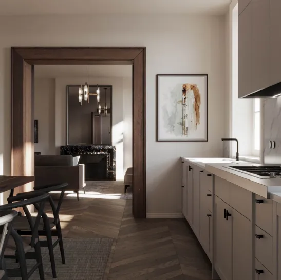 Cucina Moderna Quadra Lineare di Scic