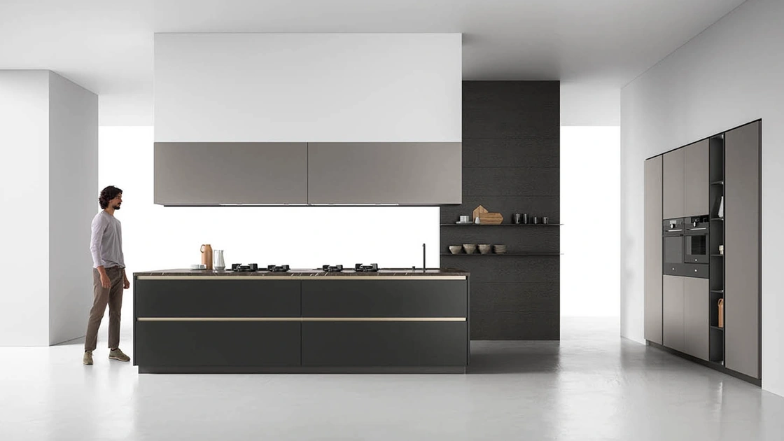 Cucina Moderna con isola Zafferano 06 di Valdesign